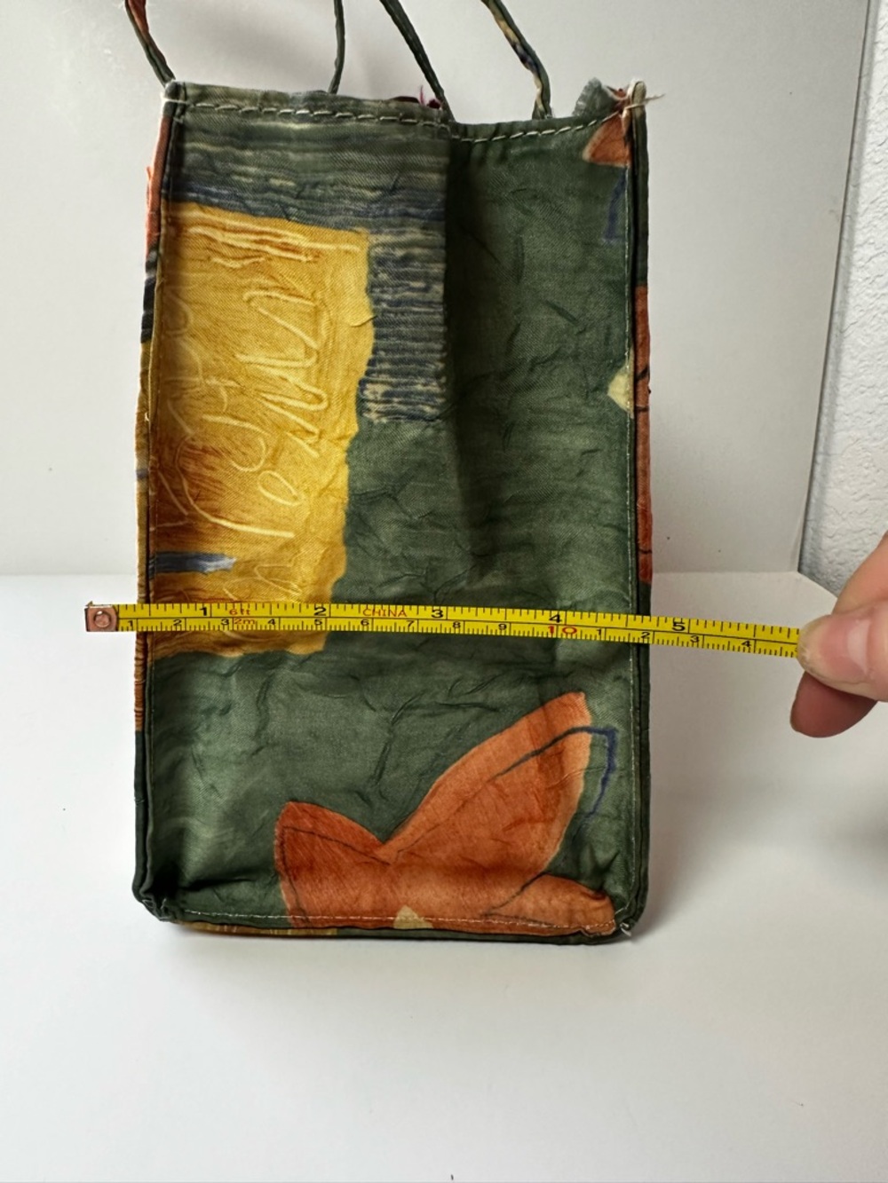 kate spade Green Orange Yellow Floral Watercolor Style Print Tote - Picture 7 of 11